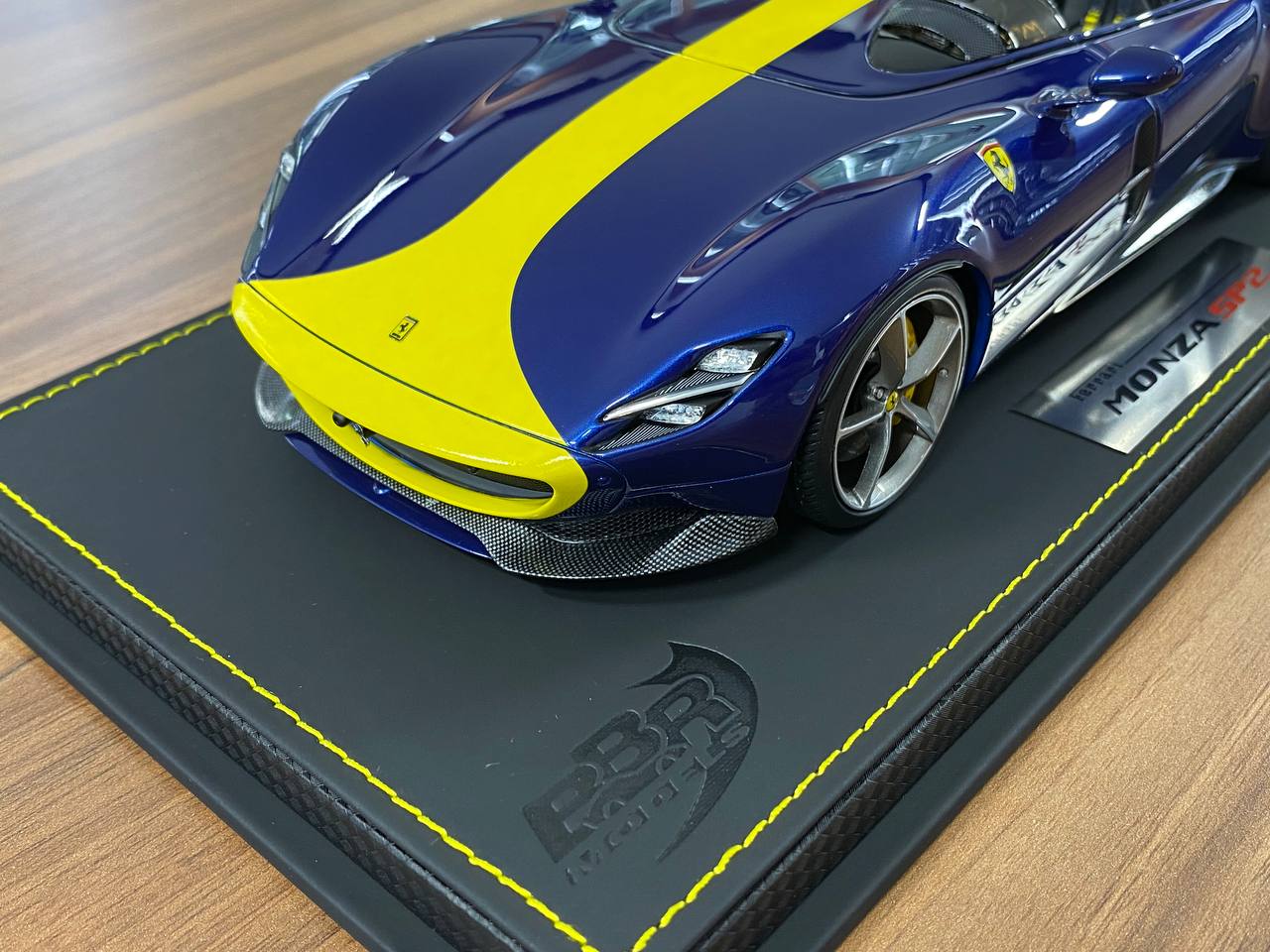 1/18 Resin – BBR Models Ferrari Monza SP2 Blue Tour de France / Yellow Stripe Ltd.Edn. 109 pcs