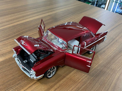 1/18 Diecast Chevrolet Bel Air 1957 ACME Red Scale Model Car