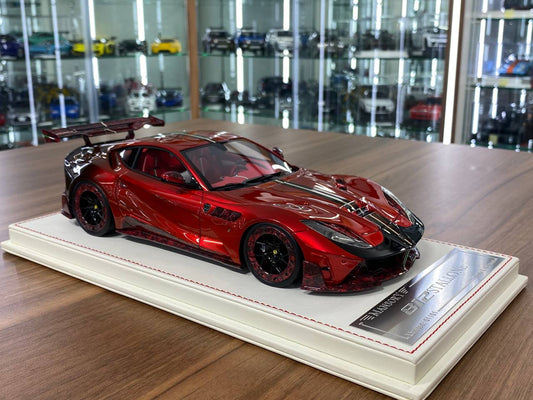 1:18 Resin  – Davis & Giovanni Ferrari 812 Stallone Mansory Red / Italian Flag Limited 1 of 1
