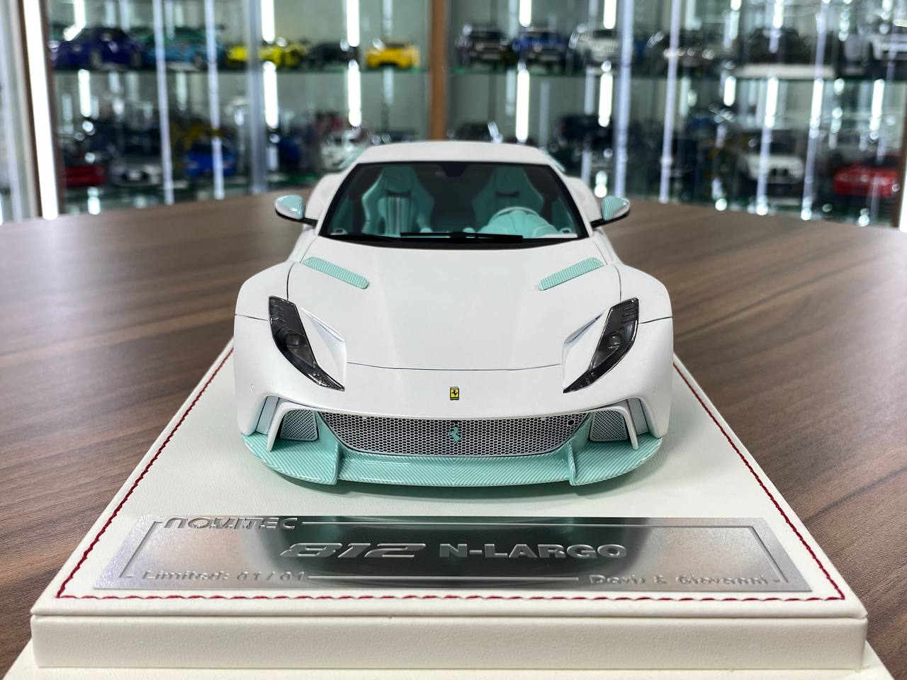 1:18 Resin Model – Davis & Giovanni Ferrari 812 N-Largo Novitec Matt Pearl White / Tiffany Limited 1 of 1