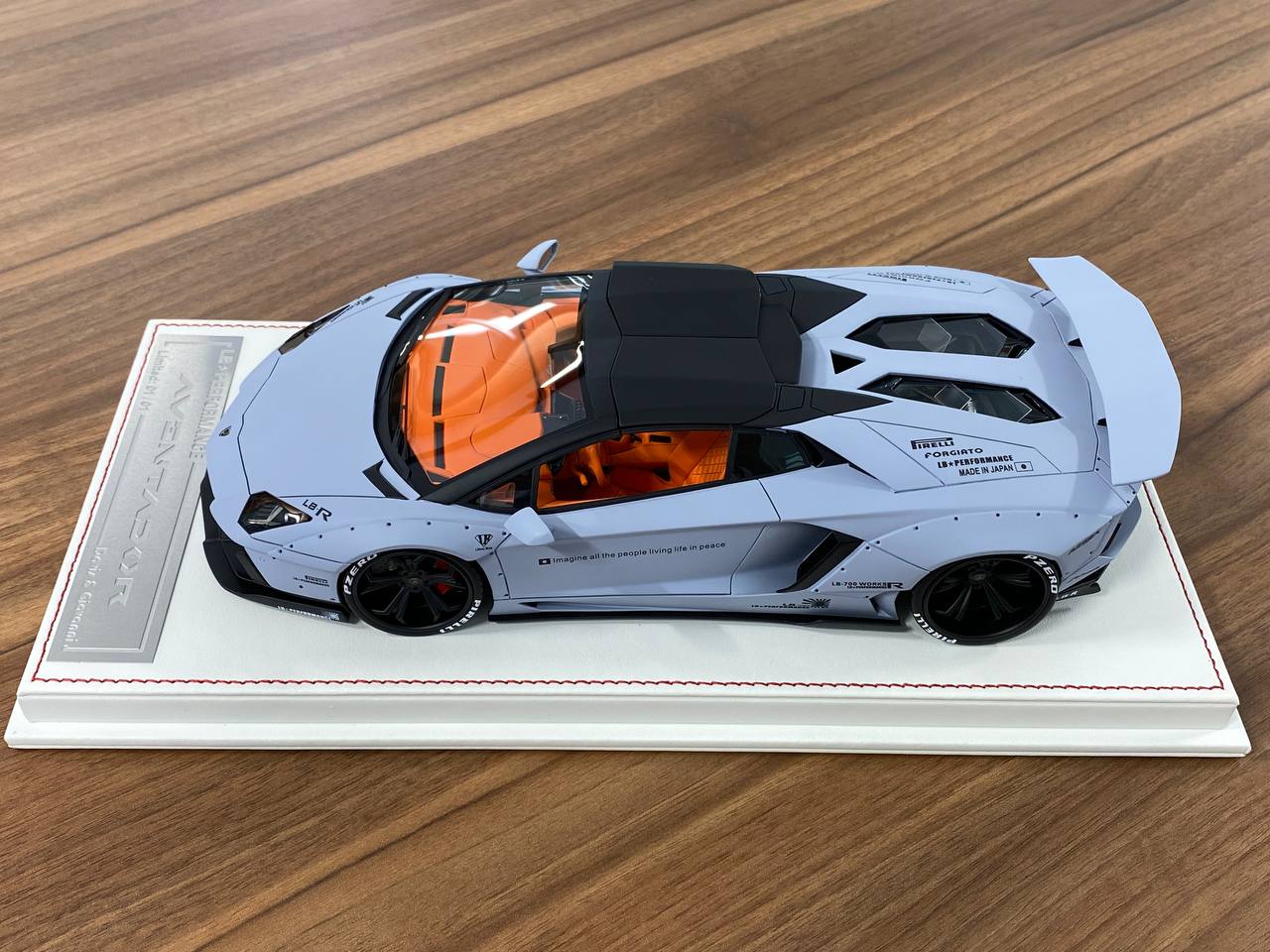 1/18 Resin Model – Lamborghini Aventador Roadster LB Performance | Davis & Giovanni | Matt Grey | 1 of 6