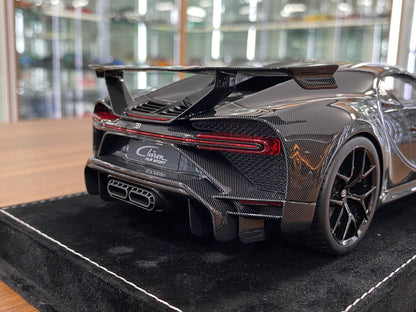 ★ 1:18 H&H Bugatti Chiron Pur Sport – Black Carbon Fiber – Limited Edition of 30