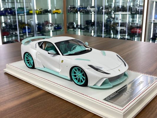 1:18 Resin Model – Davis & Giovanni Ferrari 812 N-Largo Novitec Matt Pearl White / Tiffany Limited 1 of 1