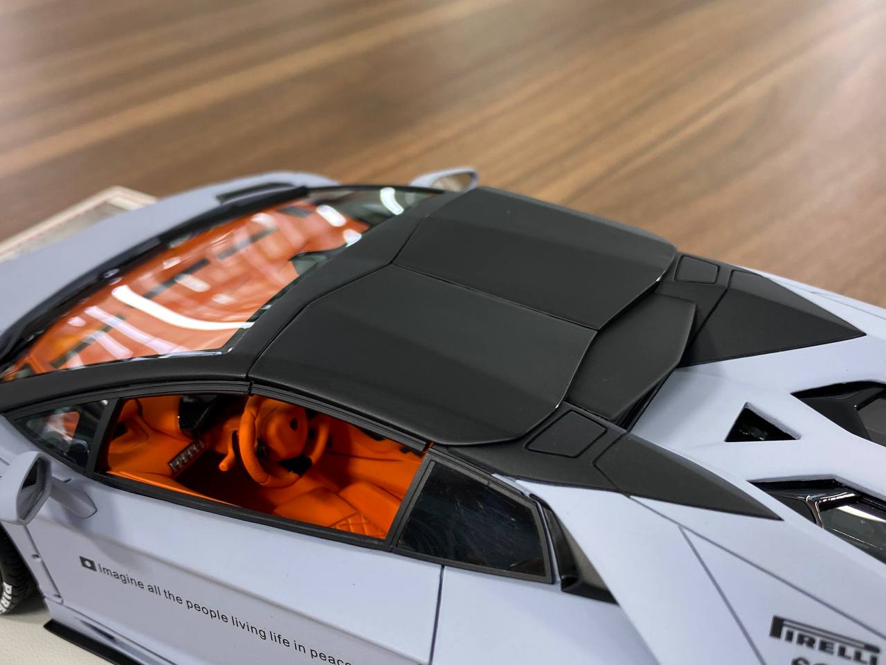 1/18 Resin Model – Lamborghini Aventador Roadster LB Performance | Davis & Giovanni | Matt Grey | 1 of 5