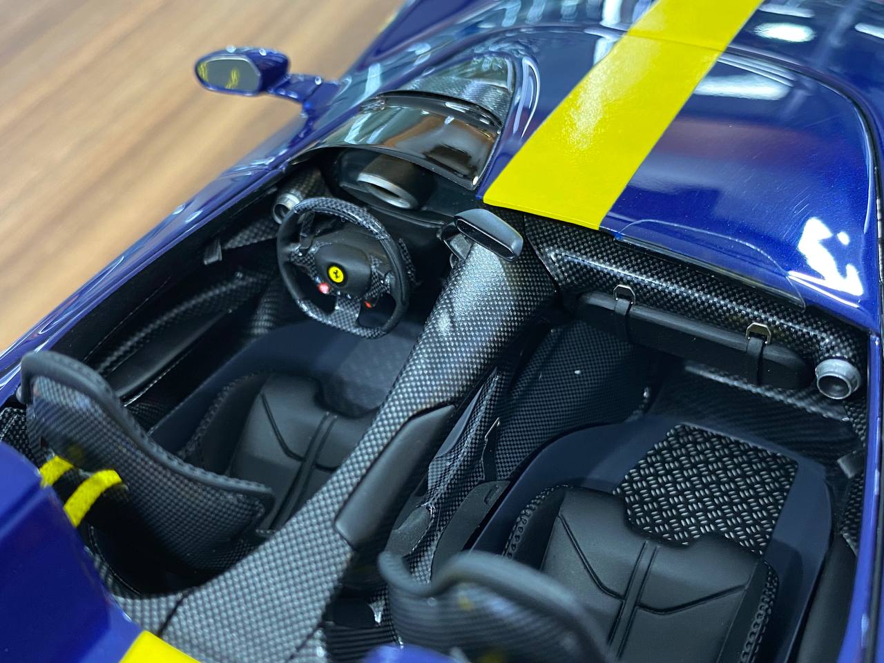 1/18 Resin – BBR Models Ferrari Monza SP2 Blue Tour de France / Yellow Stripe Ltd.Edn. 109 pcs