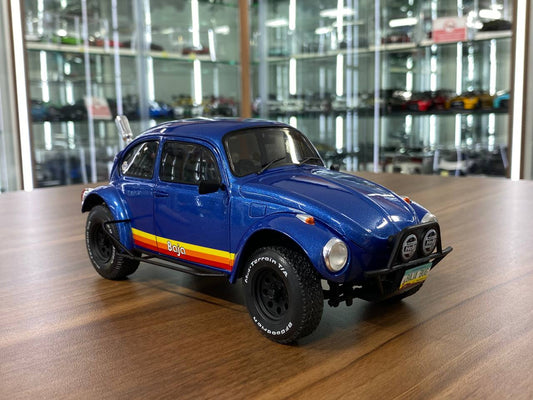 1/18 Solido Volkswagen BEETLE BAJA BLUE 1975 Model Car