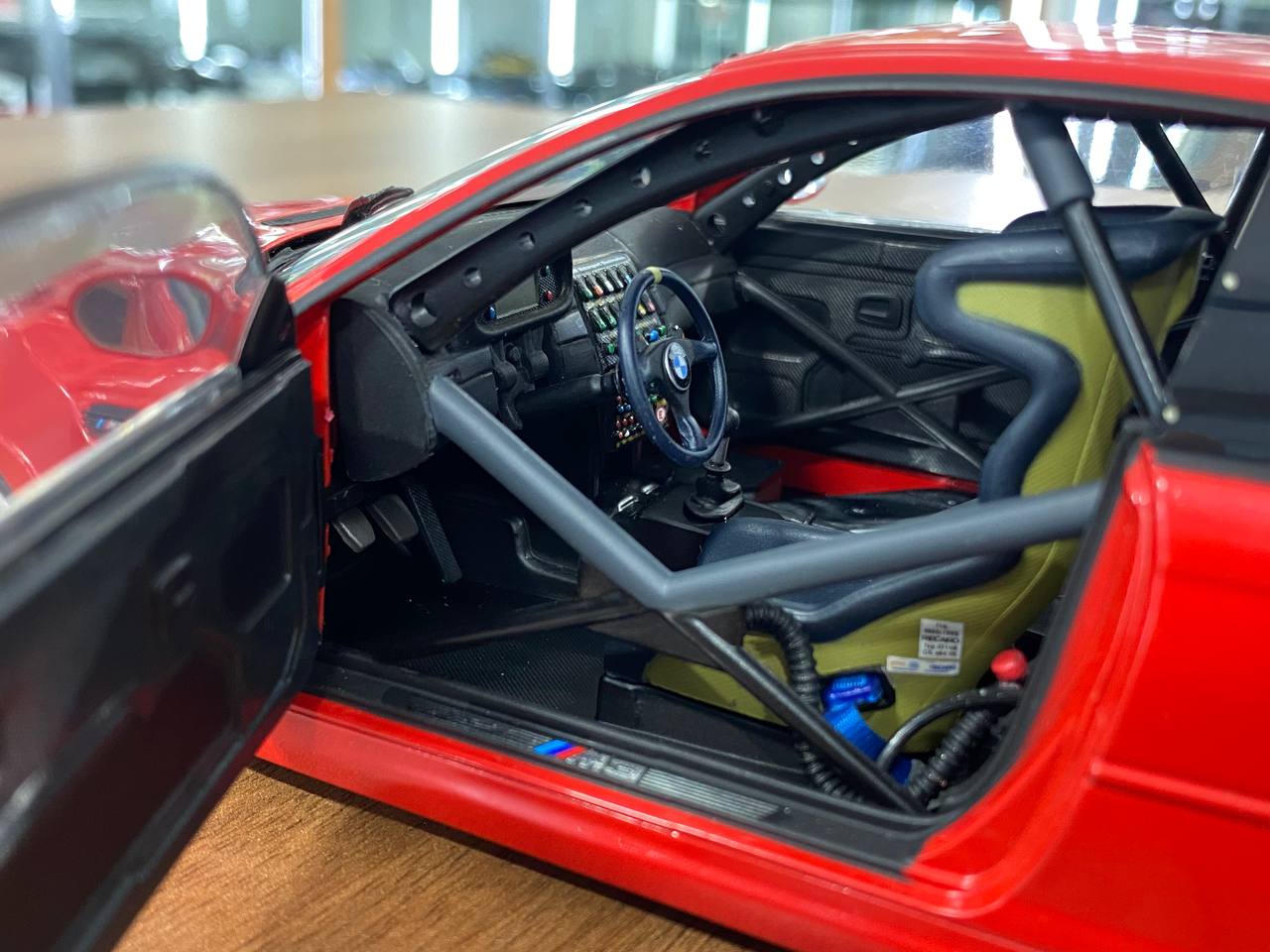 1/18 Diecast BMW M3 GTR 2001 Red Model Car by Minichamps