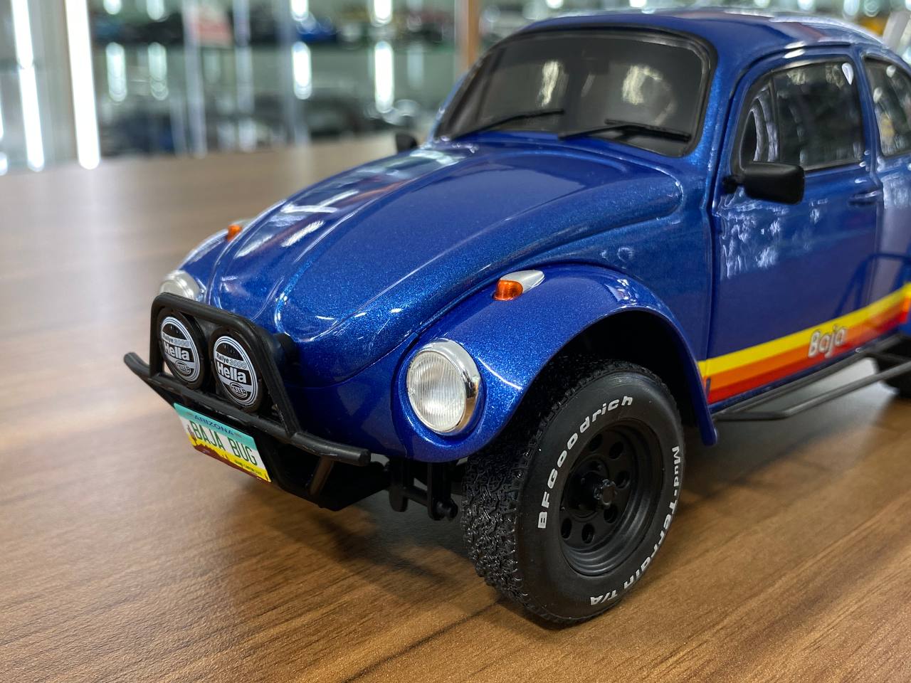 1/18 Solido Volkswagen BEETLE BAJA BLUE 1975 Model Car