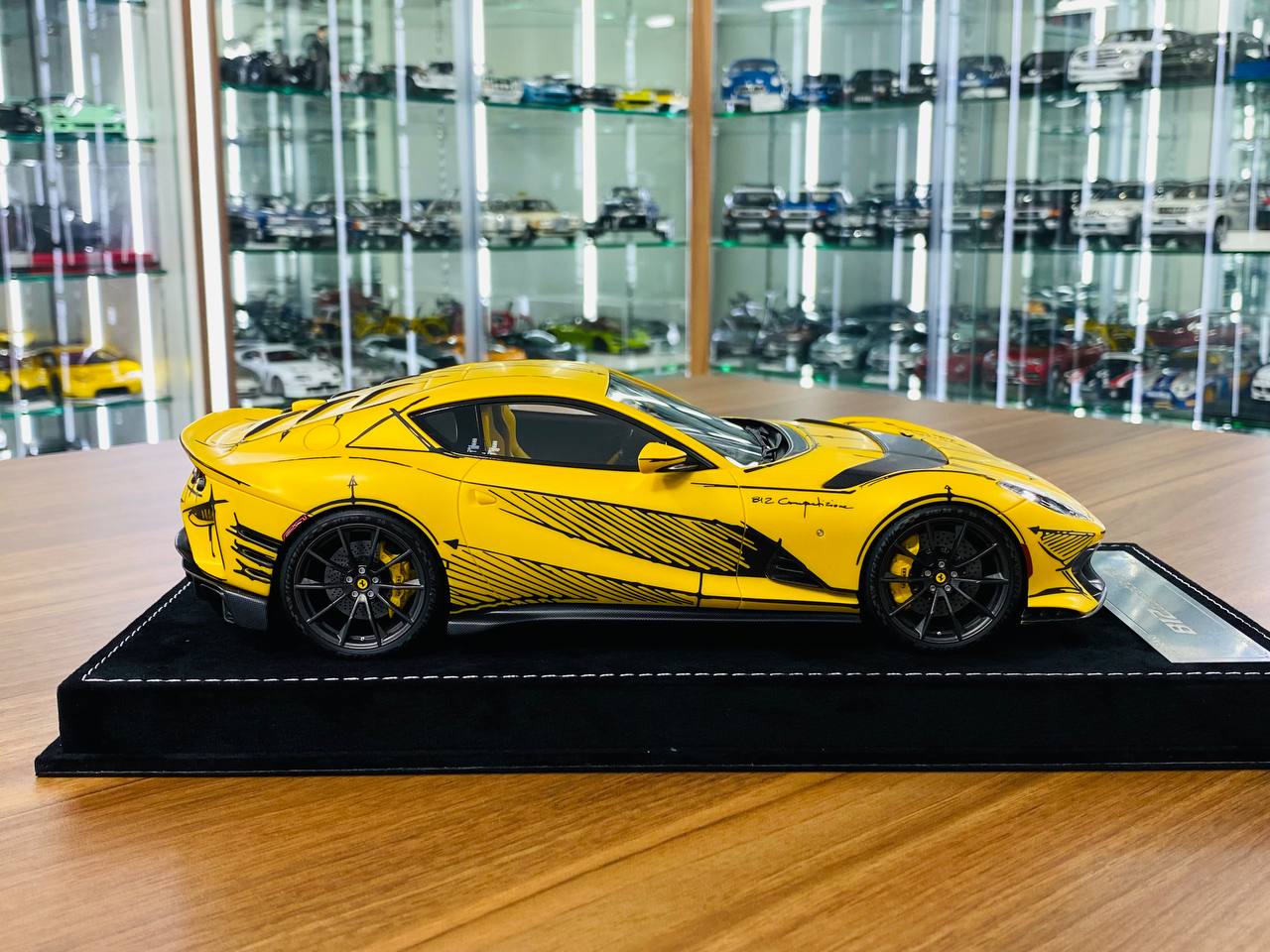 H&H Ferrari 812 Competizione Blank Sheet - 1/18 Resin Model, Matt Yellow, Limited to 30 Pieces