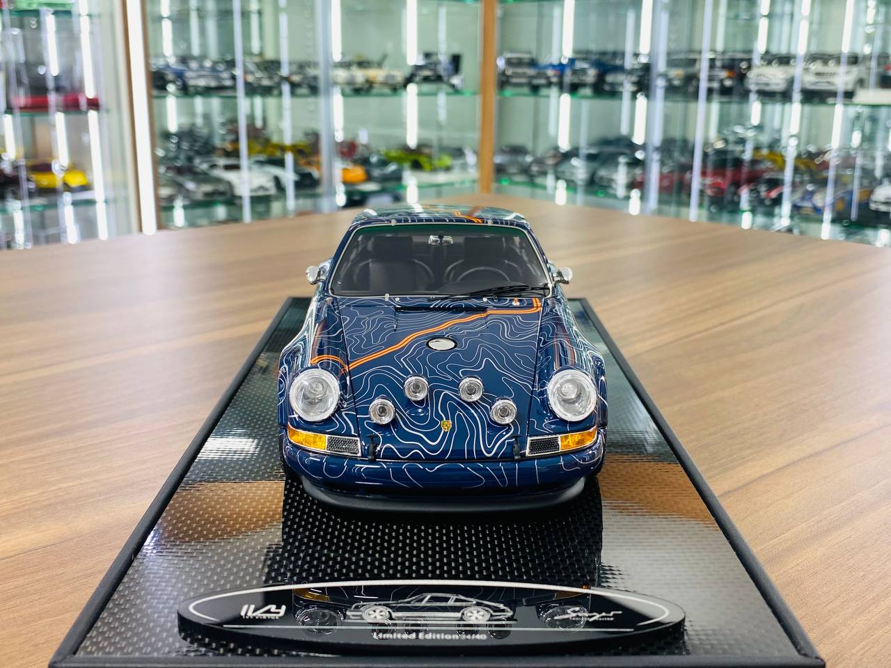 Ivy Model Porsche 911 Singer – 1/18 Resin, Mulholland Livery/Dark Blue, Limited 40 pcs