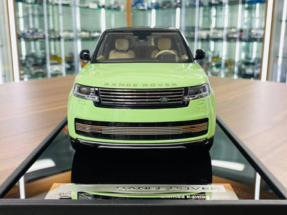 MotorHelix Range Rover Autobiography 2022 – 1/18 Resin Model, Light Green, Limited 100