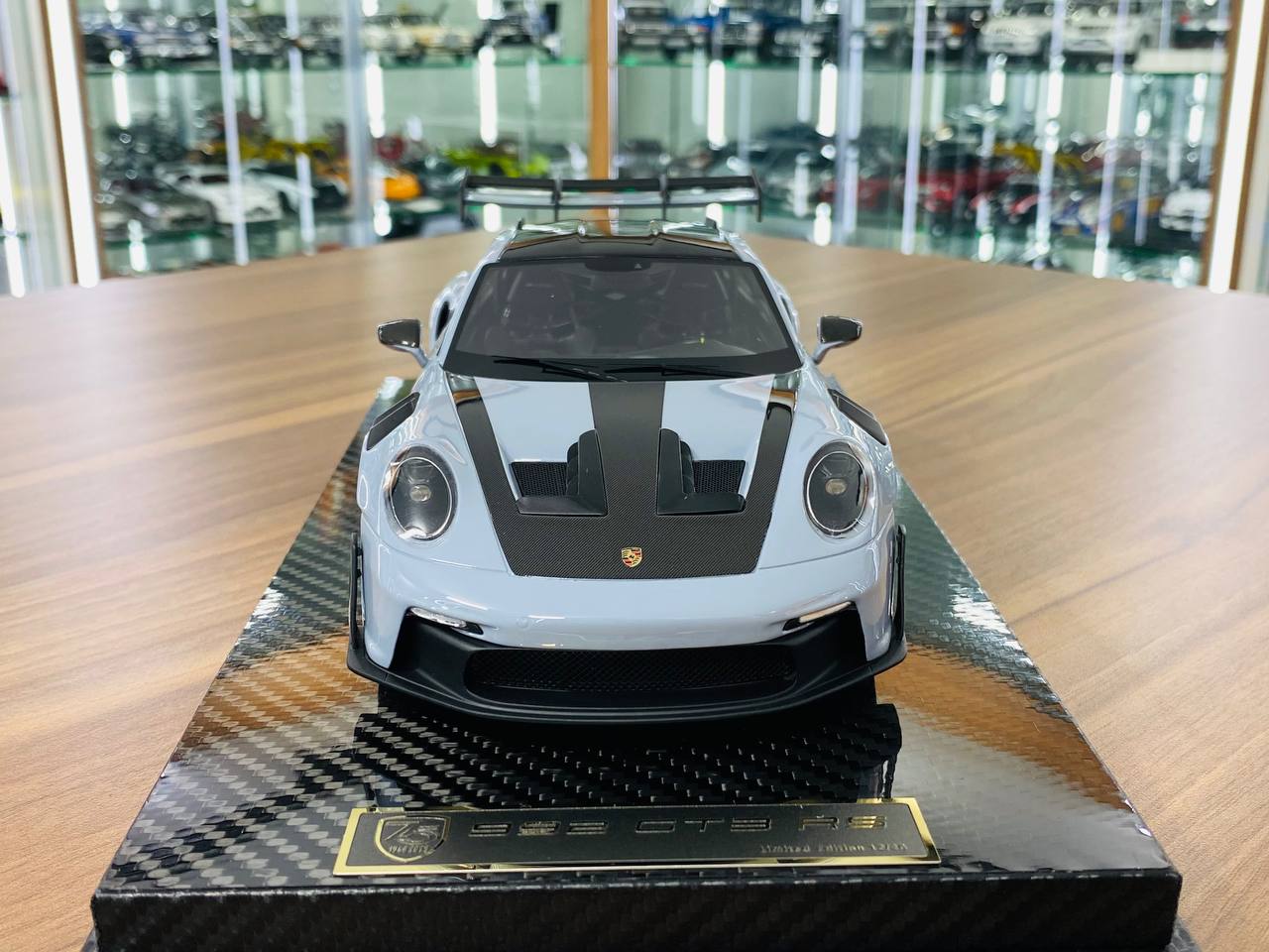 1/18 Resin - Porsche 911 GT3 RS Weissach Package by AI Model in Grey/ Gold Rim (Limited to 46 Units)