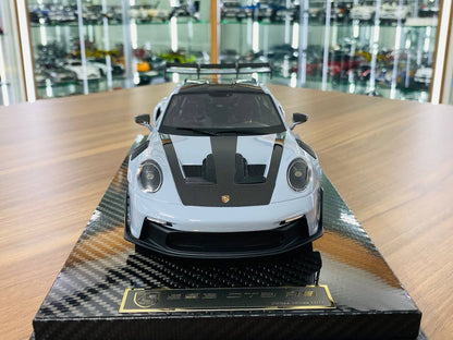 1/18 Resin - Porsche 911 GT3 RS Weissach Package by AI Model in Grey/ Gold Rim (Limited to 46 Units)