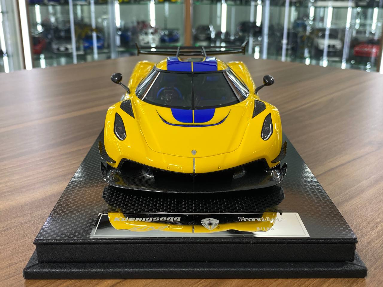 1:18 Resin Model – FrontiArt Koenigsegg Jesko Swedish Flag Yellow (Limited 150 pcs)