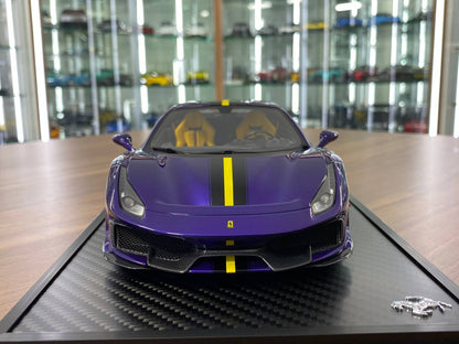 1/18 Resin BBR Models Ferrari 488 Pista  Viola Al Humad  Ltd.Edn.148 pcs