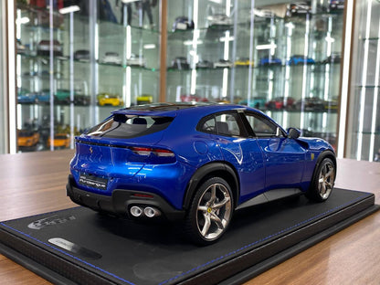 1/18 Resin Model – BBR Models Ferrari Purosangue Blu Corsa Limited Edition: 84 pcs