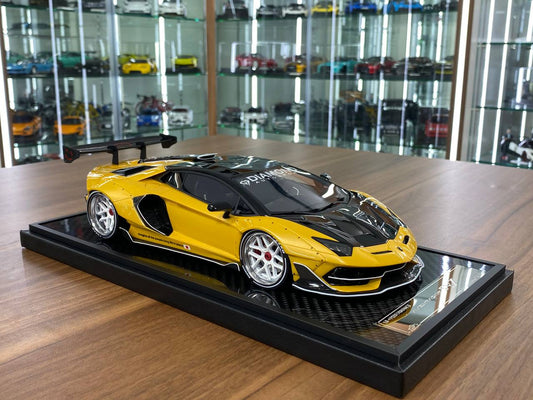 1/18 Resin VIP Models Lamborghini Aventador SVJ Pearl Yellow with Decals Ltd.Edn. 30 pcs