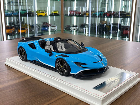1/18 Resin Model – CE Custom Edition Ferrari SF90 Spider Blue  Limited Edition: 30 pcs