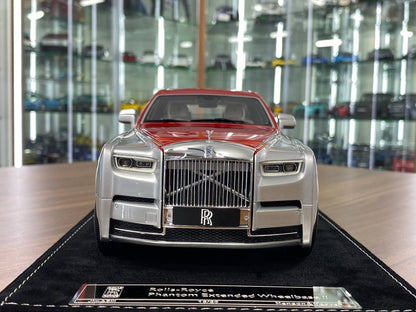1/18 Resin – H&H Rolls Royce Phantom Extended Wheelbase II Silver / Red Dragon Ltd.Edn.20 pcs