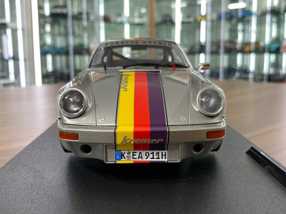 1/18 Diecast Doors opening  Solido Porsche 911 RSR-KREMER DESIGN - 1973  silver