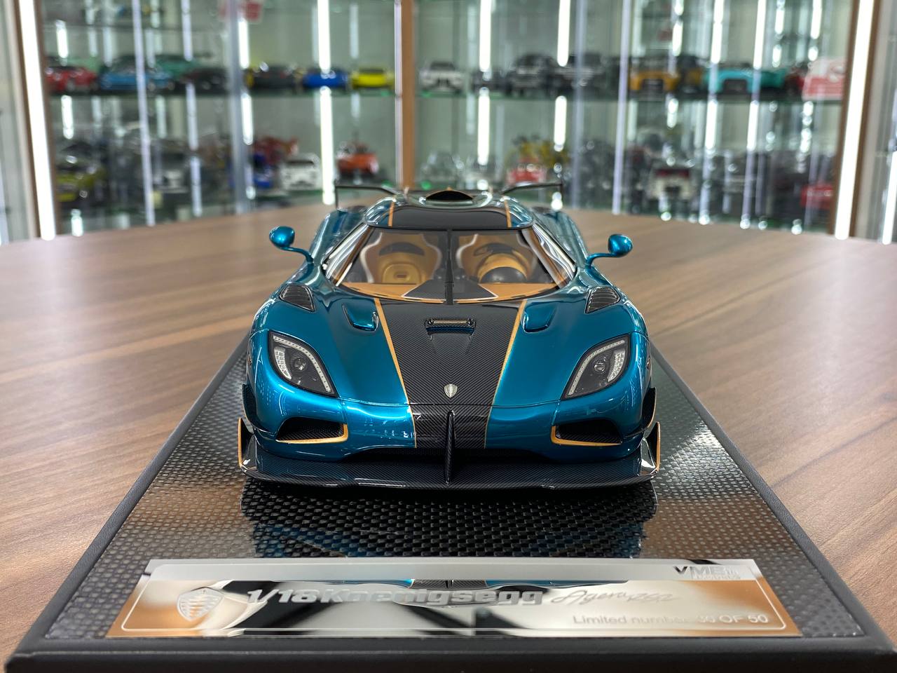 1/18 Resin – Koenigsegg Agera RS | VMB Models | Blue Turquoise | Limited 50 pcs