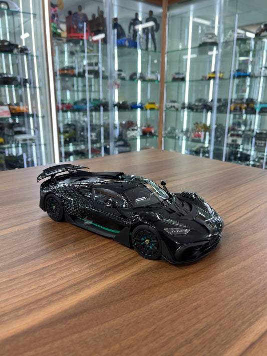 🚀 NZG Dealer Edition 1:18 Mercedes-Benz AMG ONE – Black | Full Opening Diecast