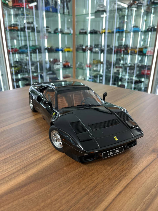 🏎️ KK Models 1:12 Ferrari 288 GTO – Black | Diecast | Partial Opening