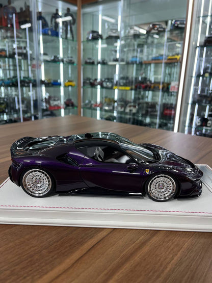1:18 Ferrari SF90 Stradale Novitec by Davis & Giovanni | Purple | Resin | Limited to 08 pcs