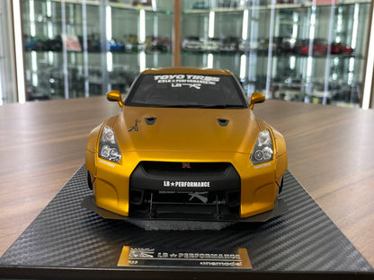 1/18 Resin Nissan GT-R R35 Liberty Walk Gold by One Model