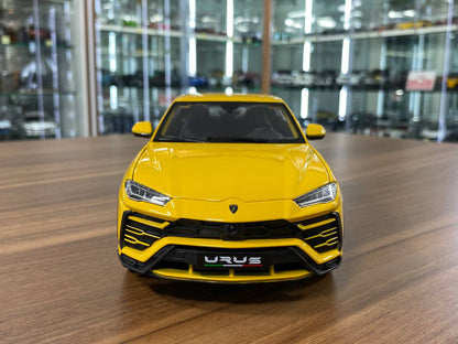 1/18 Diecast Lamborghini Urus Yellow Bburago Scale Model Car