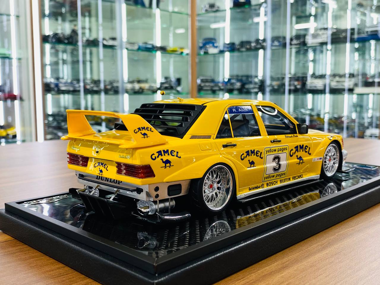 VIP Model Mercedes-Benz 190 E & A$AP Rocky’s Edition – 1/18 Resin Model, Camel Cup Decal, Limited to 30 Units