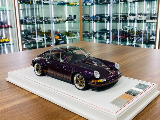 Ivy Model Porsche 911 Singer – 1/18 Resin Model, Carmona Red/Purple, Limited 14/50
