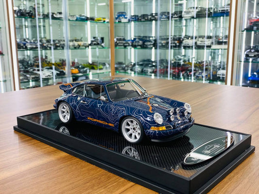Ivy Model Porsche 911 Singer – 1/18 Resin, Mulholland Livery/Dark Blue, Limited 40 pcs