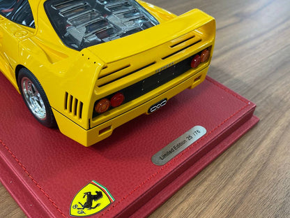 1:18 Resin - BBR Models Ferrari F40 Giallo Modena (Yellow)