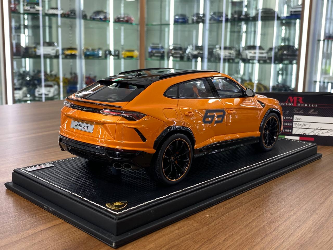 1:18 Resin Model - MR Collection Models Lamborghini Urus #63 (Orange)