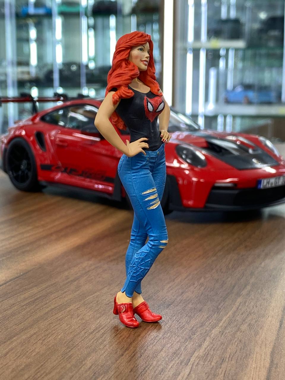 1/18 Scale Figure Mary Jane -SPIDERMAN Black T-shirt by SF [ SF-118005]