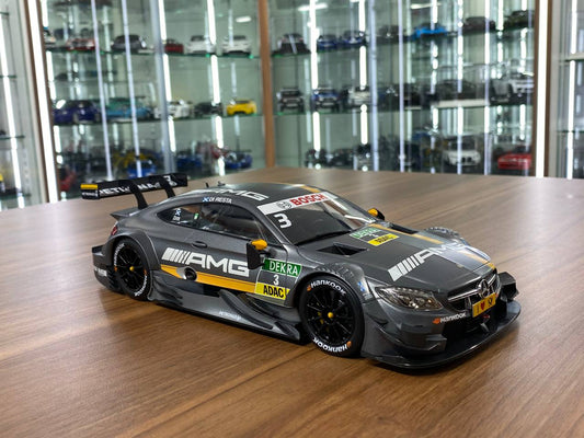 1:18 Diecast AutoCult Dealer Edition Mercedes-AMG C 63 DTM 2016 #3 Paul di Resta – Matte Grey Racing Decal