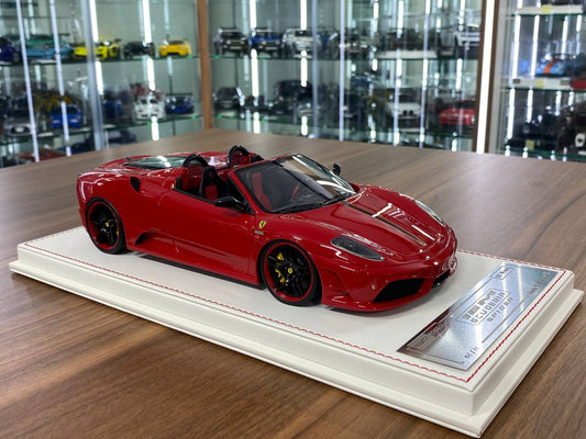 1:18 Resin  – Davis & Giovanni Ferrari 16M Scuderia Spider Novitec Rosso Corsa / Black Stripe Limited 10