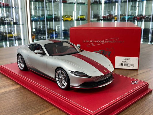 1/18 Resin  – BBR Models Ferrari Roma Matte Sanusilver Limited-180 pcs