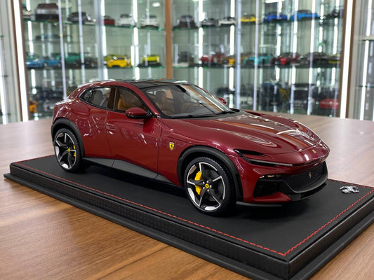 1/18 Resin BBR Models Ferrari Purosangue Rosso Mugello Metallic Ltd.Edn.