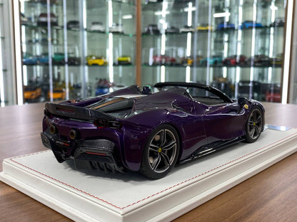 1/18 Resin Model – CE Custom Edition Ferrari SF90 Spider Purple  Limited Edition: 30 pcs
