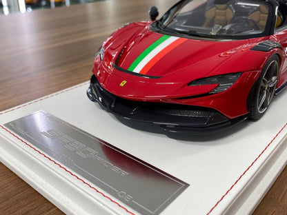 1/18 Resin Model – CE Custom Edition Ferrari SF90 Spider Red with Italy Flag Livery  Limited Edition: 30 pcs