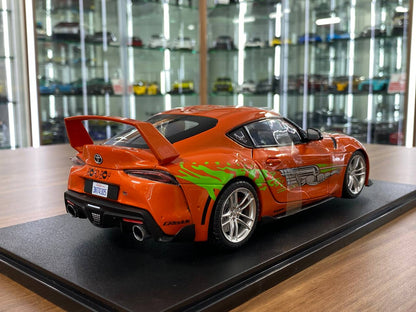 1/18 Diecast doors opening  Solido Toyota Supra GR Tribute 2024 Color - Orange