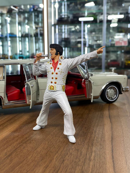 1/18 Scale Figure (Hand Made / Painted) ELVIS PRESLEY 1973 (Resin)