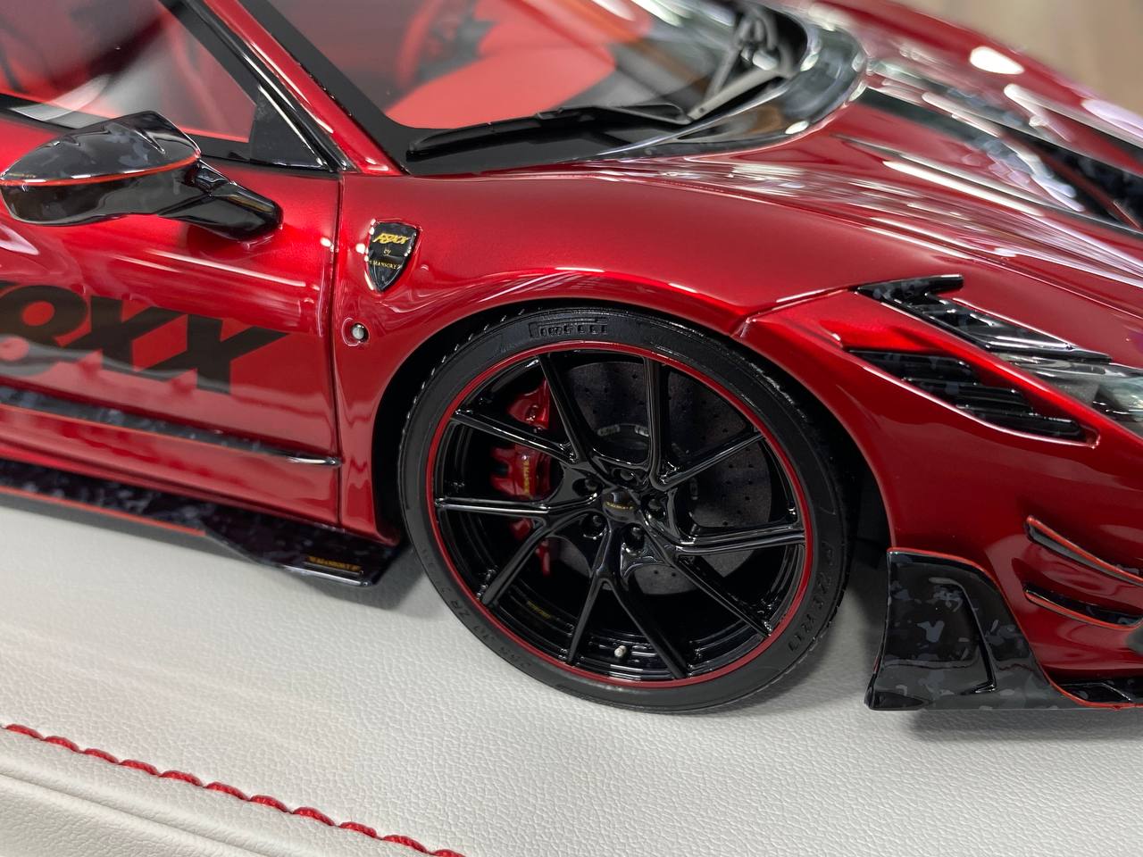 1/18 Resin – MANSORY F8XX | Davis & Giovanni |Chrome Red with Black Livery|Limited 15 pcs.
