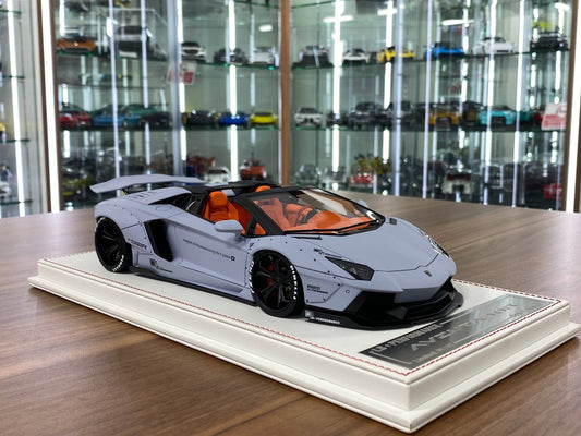 1/18 Resin Model – Lamborghini Aventador Roadster LB Performance | Davis & Giovanni | Matt Grey | 1 of 1