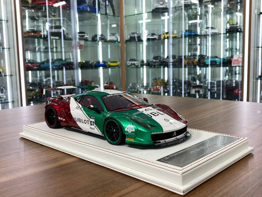 1/18 Resin Model – Ferrari 458 Italia LB Performance | Davis & Giovanni | GT Wing | Hublot Livery | 1 of 1