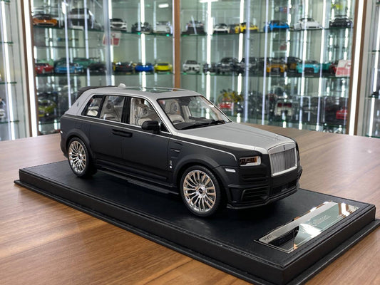1/18 Resin Model – Rolls Royce Cullinan Mansory | VMB Models | Matt Black/Silver | Limited 30 pcs