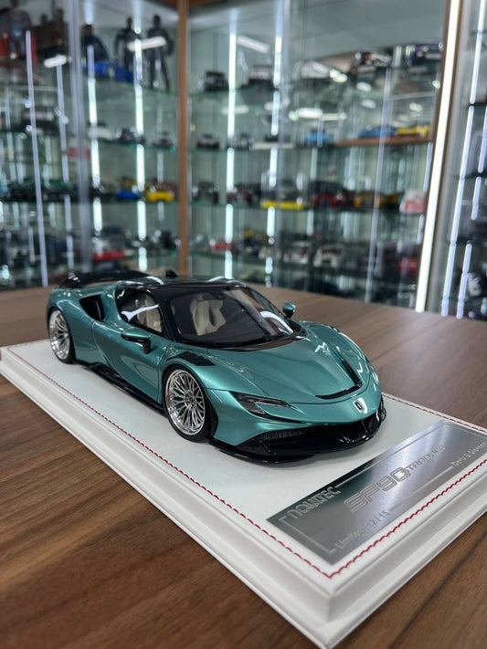 1:18 Ferrari SF90 Stradale Novitec | Tiffany Edition | Davis & Giovanni | Resin | Limited 15 pcs
