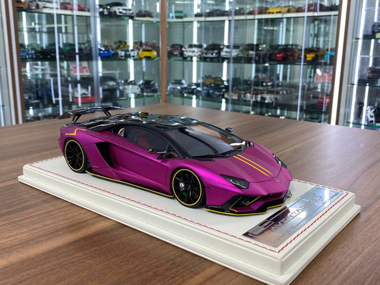 1/18 Davis & Giovanni Lamborghini Aventador S Matt Purple | Resin | Limited 5 pcs